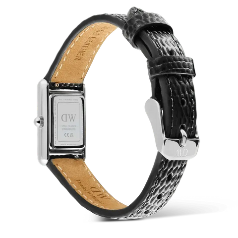 The Watch Boutique Daniel Wellington Bound Mini Black Lizard Silver Watch