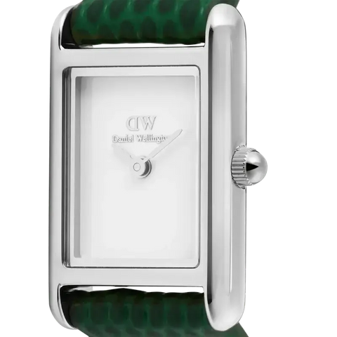 Daniel Wellington Bound Mini Green Lizard Silver Watch