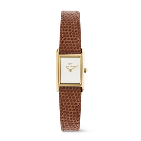 The Watch Boutique Daniel Wellington Bound Mini Light Brown Lizard Gold Watch