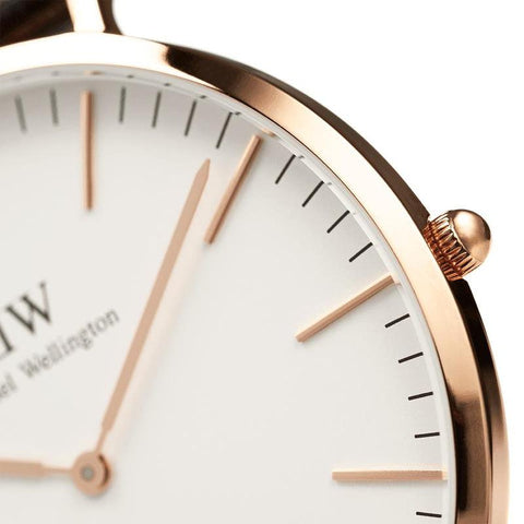 The Watch Boutique Daniel Wellington Bristol Rose Gold Classic Watch 40mm