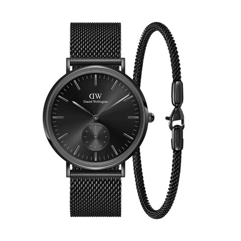 The Watch Boutique Daniel Wellington Bundle : Classic Multi Eye Ashfield & Bracelet Black