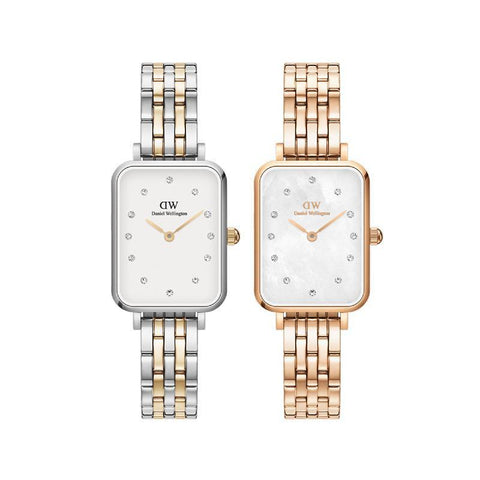 The Watch Boutique Daniel Wellington Bundle : Quadro Lumine 5-link Melrose & Two-Tone