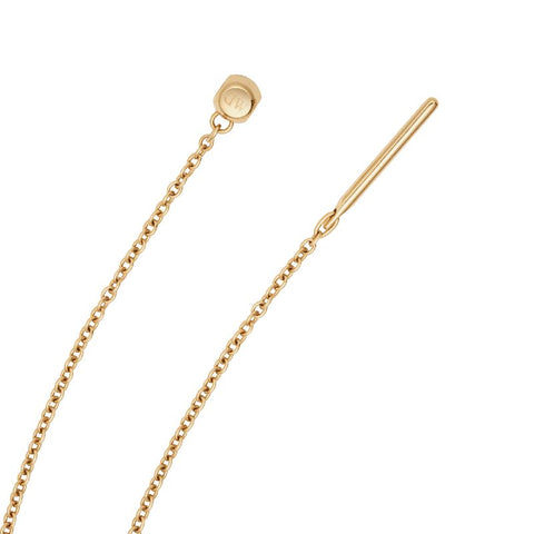 Elegant gold-plated stainless steel Daniel Wellington charms chain bracelet, 185 mm length with refined link design.
