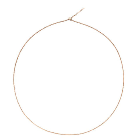 Elegant 185mm Daniel Wellington rose gold-plated stainless steel snake bracelet with a sleek, adjustable sliding clasp.