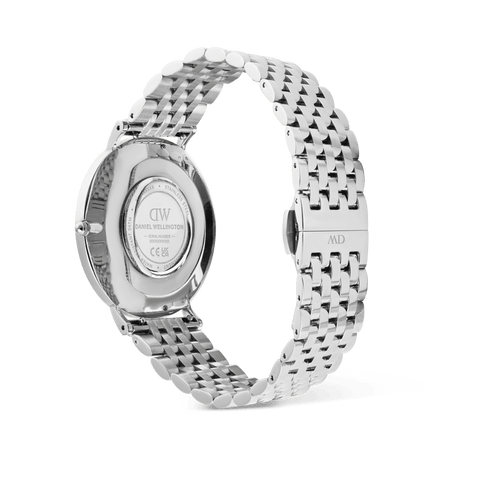 The Watch Boutique Daniel Wellington Classic 7-Link Arctic Silver 40mm Men's Watch