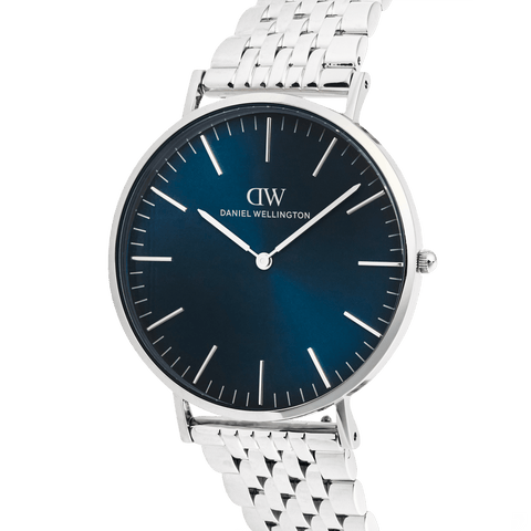 The Watch Boutique Daniel Wellington Classic 7-Link Arctic Silver 40mm Men's Watch
