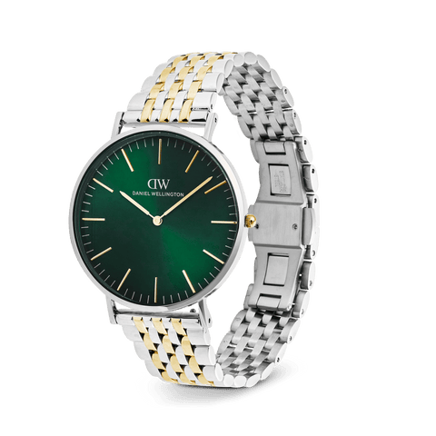 The Watch Boutique Daniel Wellington Classic 7-Link Emerald Two Tone 40mm Men's Watch