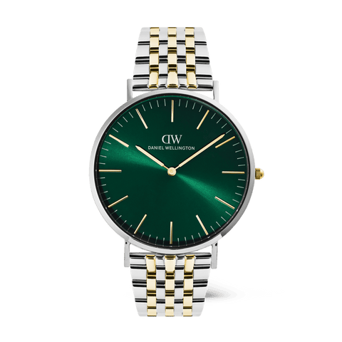 The Watch Boutique Daniel Wellington Classic 7-Link Emerald Two Tone 40mm Men's Watch
