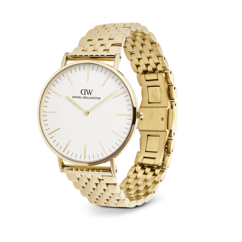 The Watch Boutique Daniel Wellington Classic 7-Link Gold 40mm Men's Watch