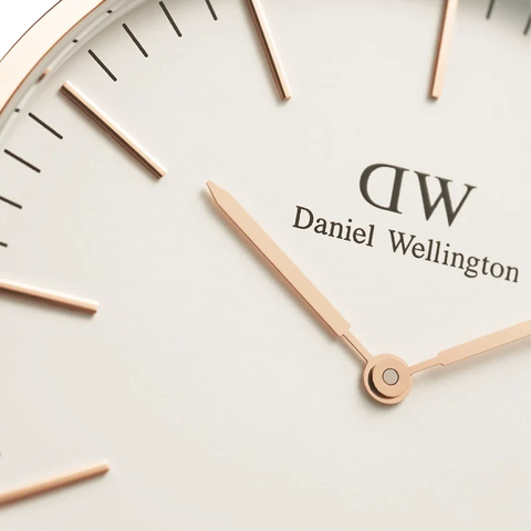 The Watch Boutique Daniel Wellington Classic Canterbury Rose Gold Eggshell White 40mm Watch