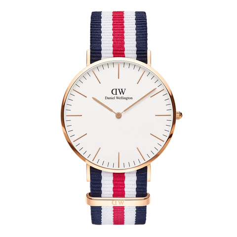 The Watch Boutique Daniel Wellington Classic Canterbury Rose Gold Eggshell White 40mm Watch