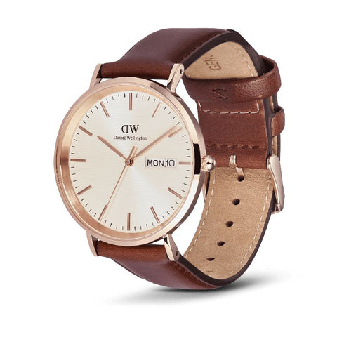 The Watch Boutique Daniel Wellington Classic Day Display St Mawes Rose Gold Champagne
