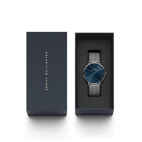 The Watch Boutique Daniel Wellington Classic Mesh Arctic Silver Watch 40mm