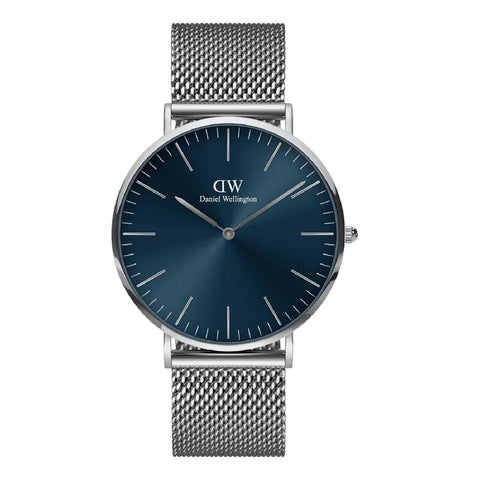 The Watch Boutique Daniel Wellington Classic Mesh Arctic Silver Watch 40mm
