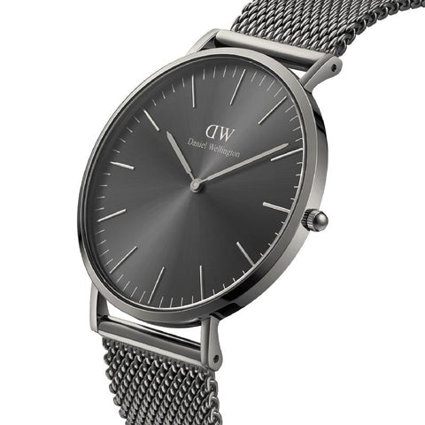 The Watch Boutique Daniel Wellington Classic Mesh Graphite Watch 40mm