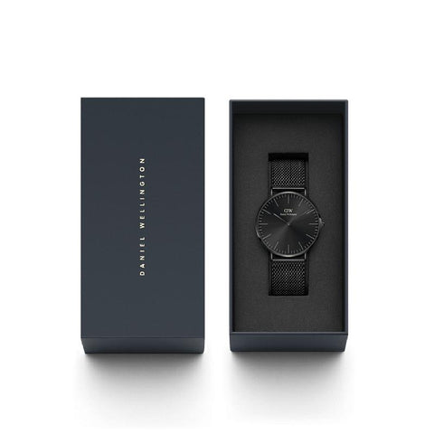 The Watch Boutique Daniel Wellington Classic Mesh Onyx Black Watch 40mm