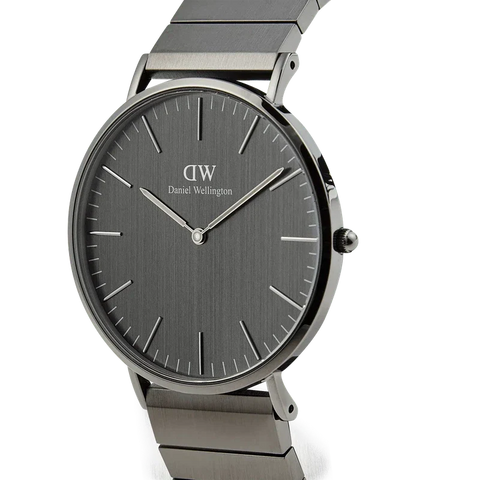 The Watch Boutique Daniel Wellington Classic Piano Link Graphite Unitone Watch 40mm