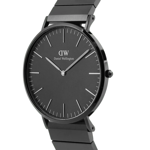 The Watch Boutique Daniel Wellington Classic Piano Link Onyx Unitone Watch 40mm