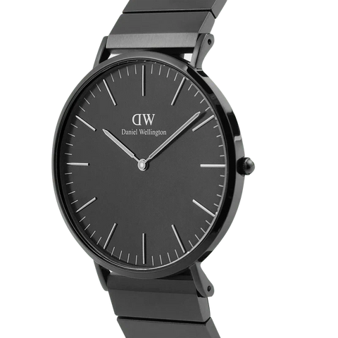 The Watch Boutique Daniel Wellington Classic Piano Link Onyx Unitone Watch 40mm
