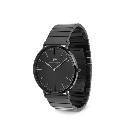 The Watch Boutique Daniel Wellington Classic Piano Link Onyx Unitone Watch 40mm
