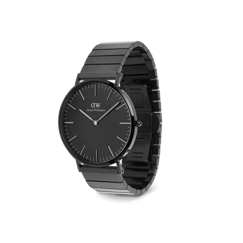 The Watch Boutique Daniel Wellington Classic Piano Link Onyx Unitone Watch 40mm