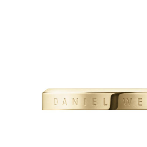 Elegant gold Daniel Wellington Classic Ring crafted from polished stainless steel with a sleek, minimalist design.