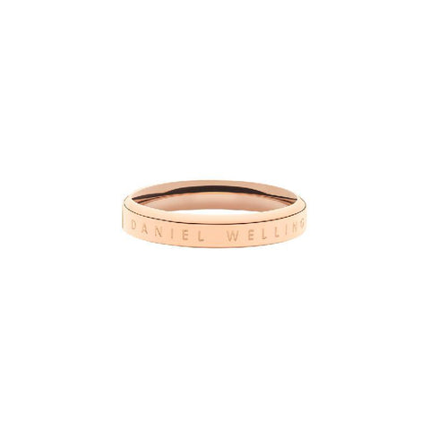 Elegant Daniel Wellington Classic Ring in rose gold, crafted from durable stainless steel with a sleek, minimalist design.
