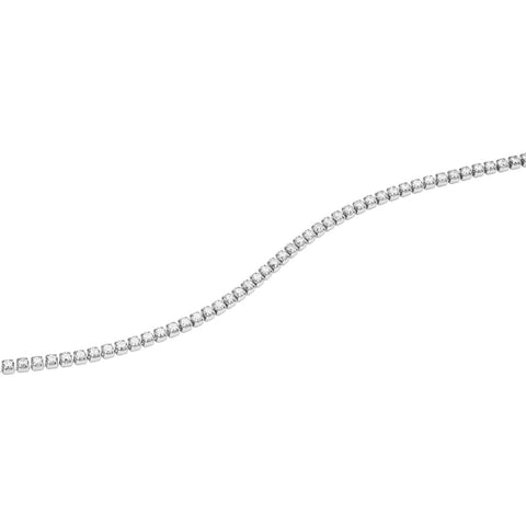 Radiant silver Daniel Wellington tennis bracelet featuring individually set shimmering crystals on durable stainless steel.
