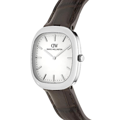 The Watch Boutique Daniel Wellington Cort Brown Leather Silver Men's Watch