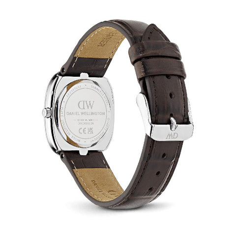 The Watch Boutique Daniel Wellington Cort Brown Leather Silver Men's Watch