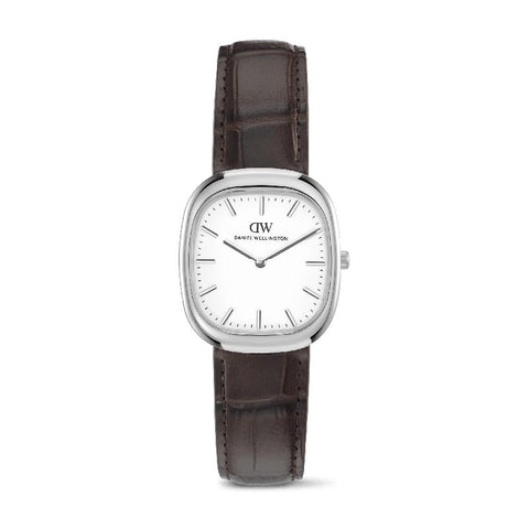 The Watch Boutique Daniel Wellington Cort Brown Leather Silver Men's Watch