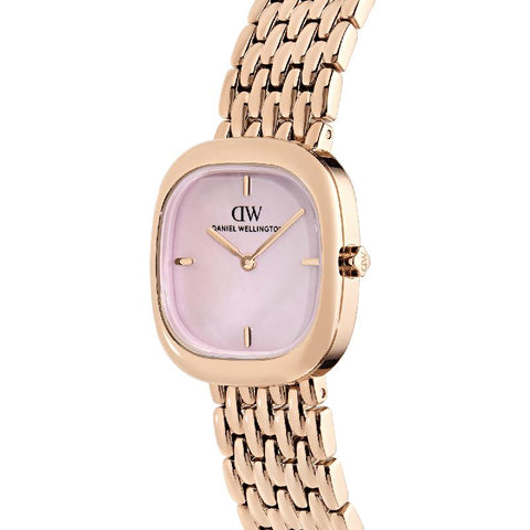 The Watch Boutique Daniel Wellington Corta Pink MOP Grain-Link Rose Gold Women's Watch
