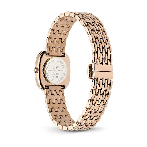 The Watch Boutique Daniel Wellington Corta Pink MOP Grain-Link Rose Gold Women's Watch