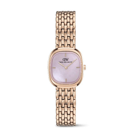 The Watch Boutique Daniel Wellington Corta Pink MOP Grain-Link Rose Gold Women's Watch