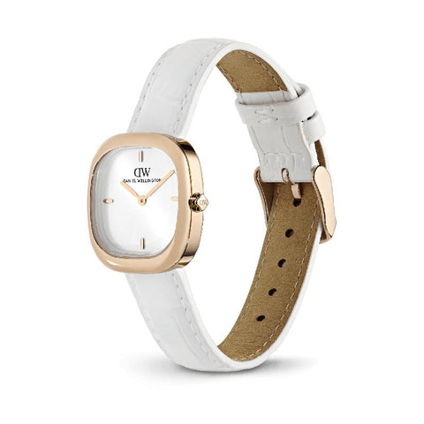The Watch Boutique Daniel Wellington Corta White-Croc Rose Gold Women's Watch