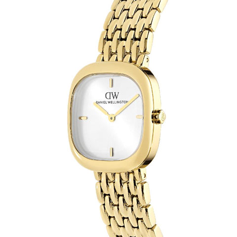 The Watch Boutique Daniel Wellington Corta White Grain-Link Gold Women's Watch
