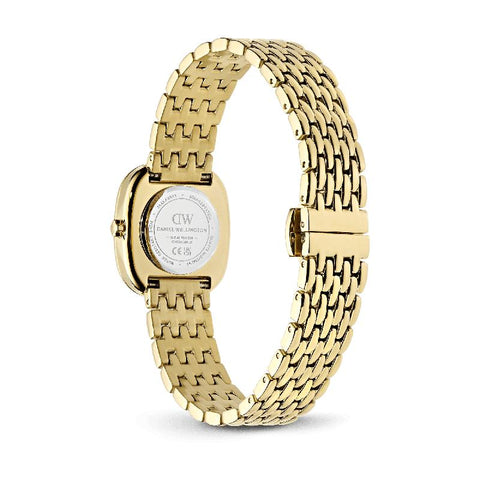 The Watch Boutique Daniel Wellington Corta White Grain-Link Gold Women's Watch
