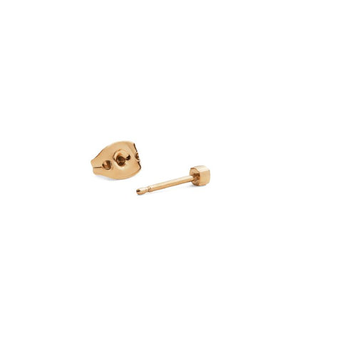 Daniel Wellington gold stainless steel crystal stud earring with a 2.5mm claw setting and matching back.