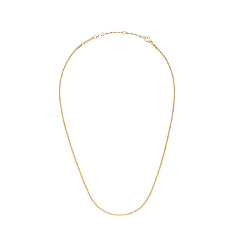 Elegant Daniel Wellington Elan twisted chain necklace in gold-plated stainless steel with an adjustable clasp.