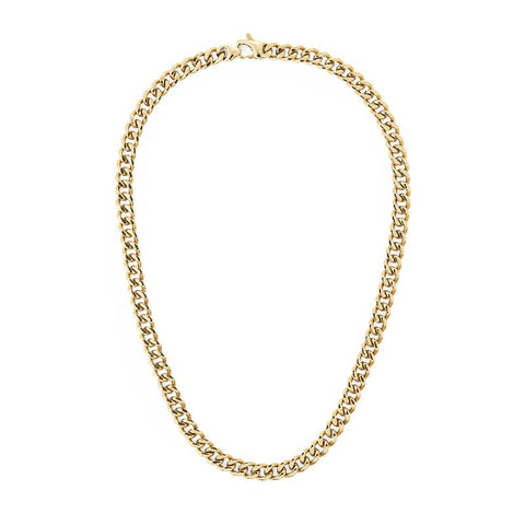 The Watch Boutique Daniel Wellington Elegant Gold Bold Ellipse Cuban Chain Necklace