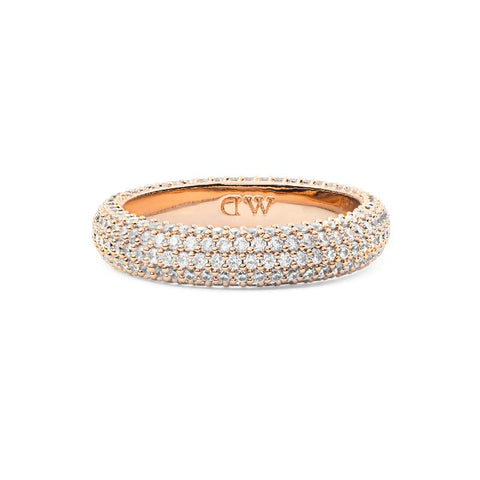 The Watch Boutique Daniel Wellington Elegant Pavé Rose Gold Sparkling Ring