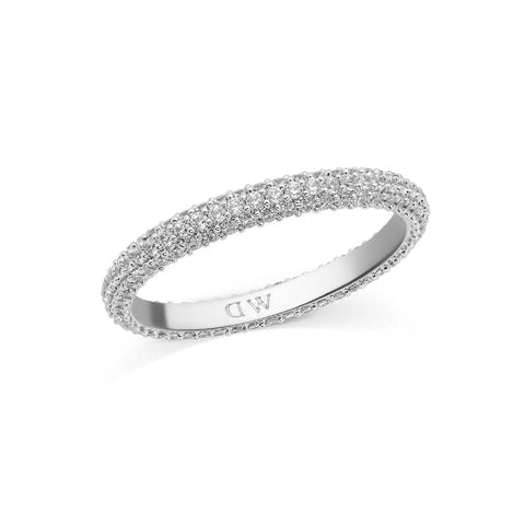 Daniel Wellington Elegant Silver Pavé Ring