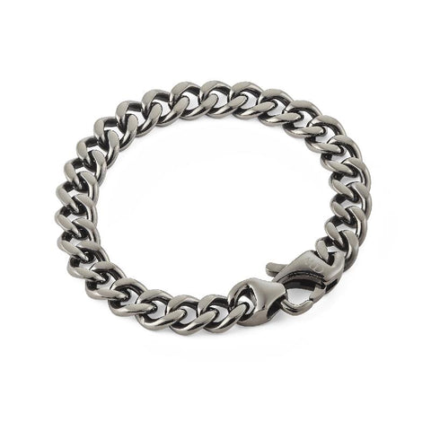 Daniel Wellington Graphite Ellipse Cuban Chain Bracelet