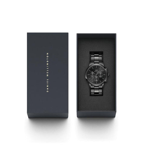 The Watch Boutique Daniel Wellington Iconic Chronograph Black Watch 42mm