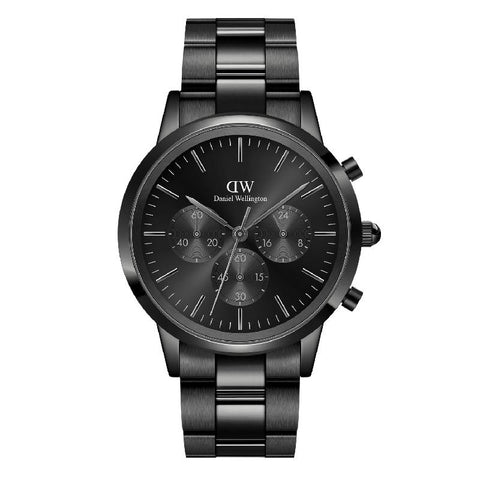 The Watch Boutique Daniel Wellington Iconic Chronograph Black Watch 42mm