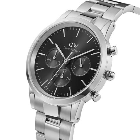 The Watch Boutique Daniel Wellington Iconic Chronograph Silver Watch 42mm