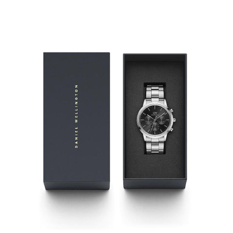 The Watch Boutique Daniel Wellington Iconic Chronograph Silver Watch 42mm