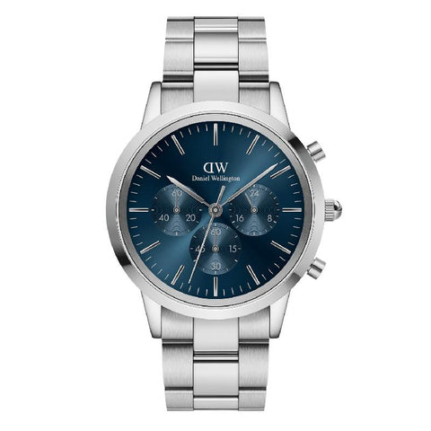 The Watch Boutique Daniel Wellington Iconic Chronograph Silver Watch 42mm