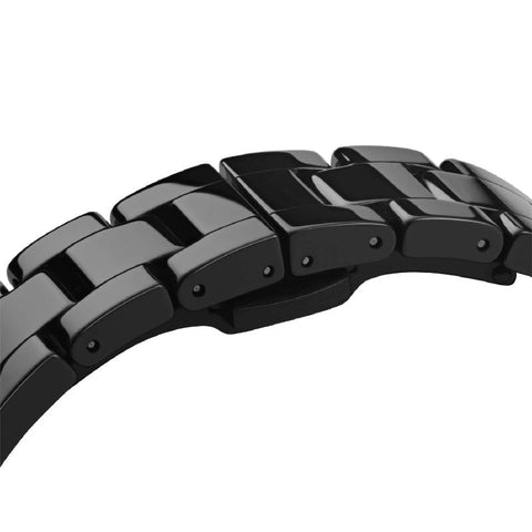 The Watch Boutique Daniel Wellington Iconic Link Black Ceramic Watch 28mm
