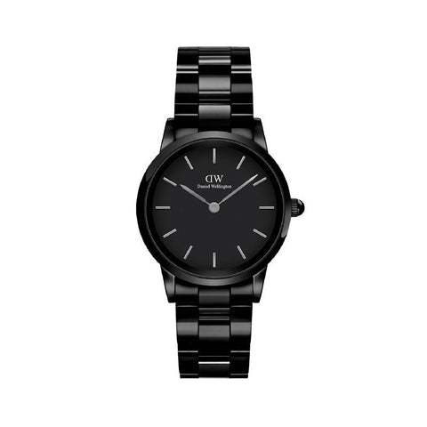 The Watch Boutique Daniel Wellington Iconic Link Black Ceramic Watch 28mm